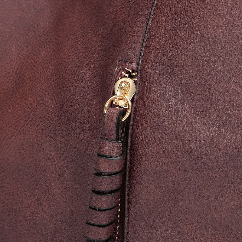 Kvinner Solid Uformell Multifunksjonell Veske Crossbody-veske Med Stor Kapasitet