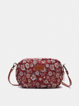 Kvinner Stoffer Mini Print Crossbody Bag Leisure Phone Bag