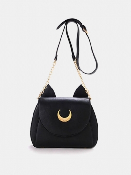 Kvinner Sweet Moon Print Øremønster Design Crossbody Bag Skulderveske Søte Vesker