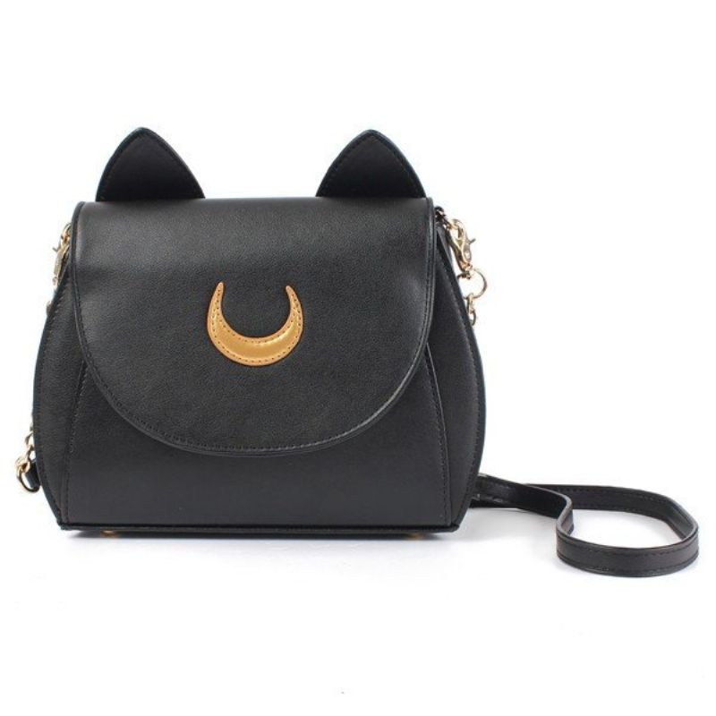 Kvinner Sweet Moon Print Øremønster Design Crossbody Bag Skulderveske Søte Vesker