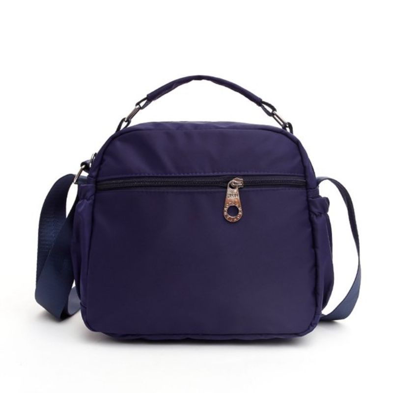 Kvinner Vanntett Crossbody Bag Nylon Multi-glidelås Sling Bag Håndveske