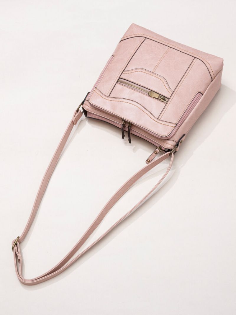 Mandy Multifunksjonsveske For Kvinner Solid Casual Crossbody-veske