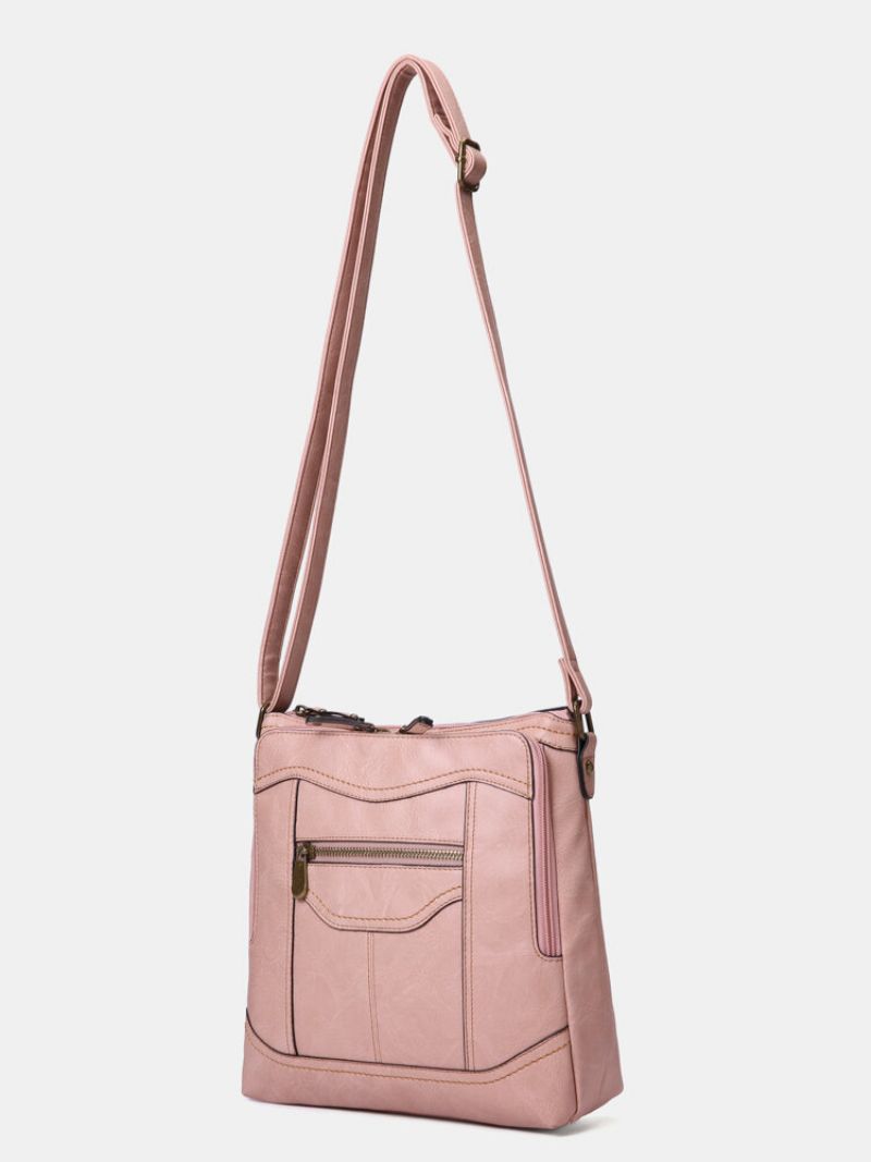 Mandy Multifunksjonsveske For Kvinner Solid Casual Crossbody-veske