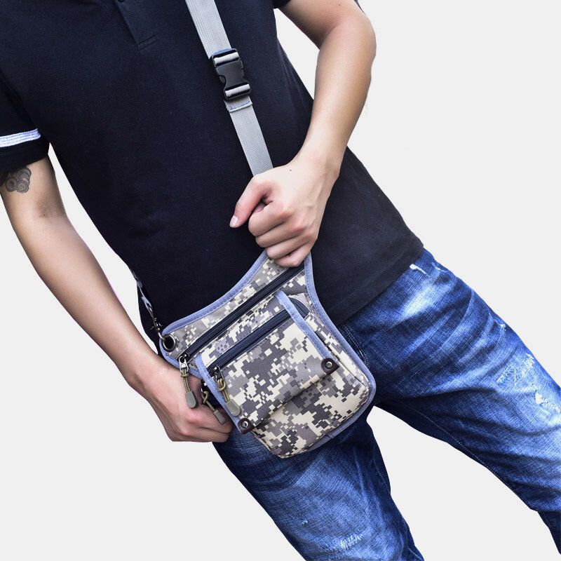 Menn Camouflage Multi-bær Utendørs Multifunksjonell Taktisk Midjeveske Crossbody-veske