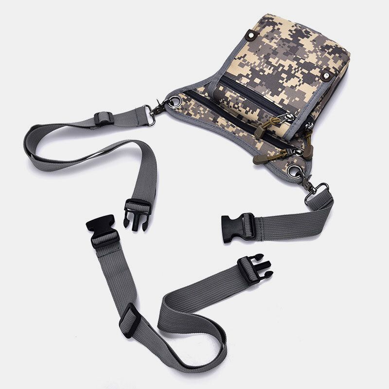 Menn Camouflage Multi-bær Utendørs Multifunksjonell Taktisk Midjeveske Crossbody-veske