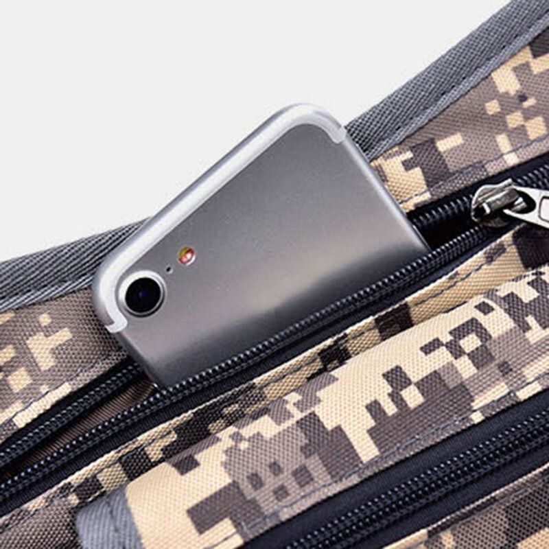 Menn Camouflage Multi-bær Utendørs Multifunksjonell Taktisk Midjeveske Crossbody-veske