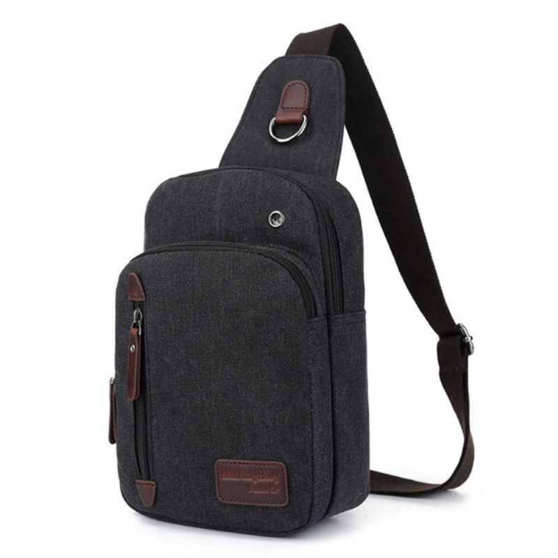 Menn Canvas Casual Outdoor Sports Shopping Brystvesker Shoudler Bags