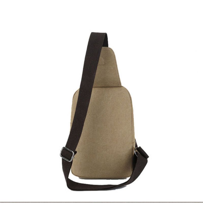 Menn Canvas Casual Outdoor Sports Shopping Brystvesker Shoudler Bags