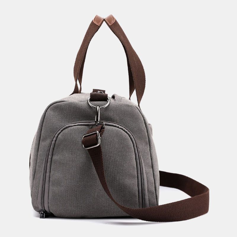 Menn Canvas Travel Solid Bag Crossbody Bag