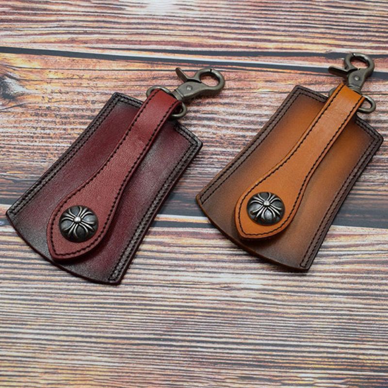 Menn Ekte Skinn Vintage Outdoor Casual Belt Key Bag