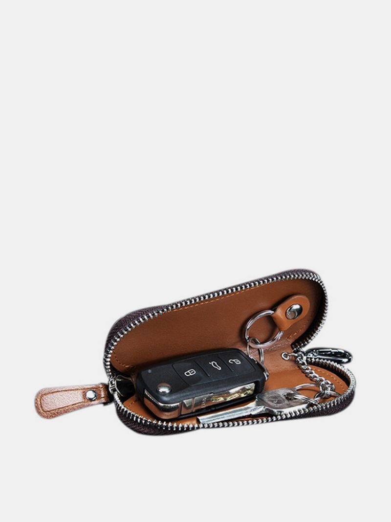 Menn Ekte Skinn Vintage Outdoor Casual Key Bag