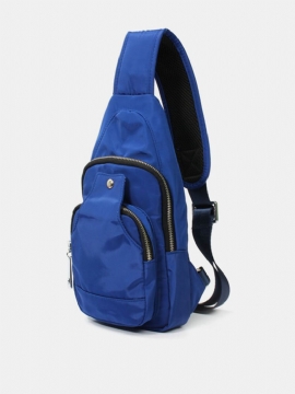 Menn Kvinner Nylon Fritid Brystryggsekk Utendørs Vandring Sport Crossbody-vesker