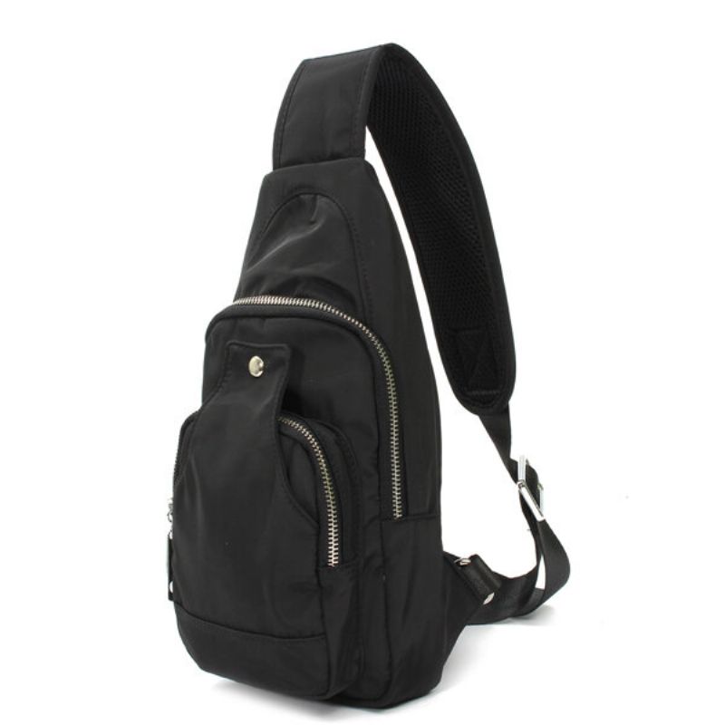 Menn Kvinner Nylon Fritid Brystryggsekk Utendørs Vandring Sport Crossbody-vesker