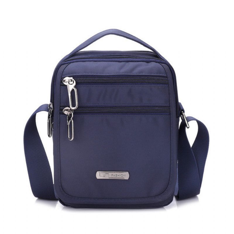 Menn Multi-funksjon Oxford Cloth Waterproof Messenger Bag