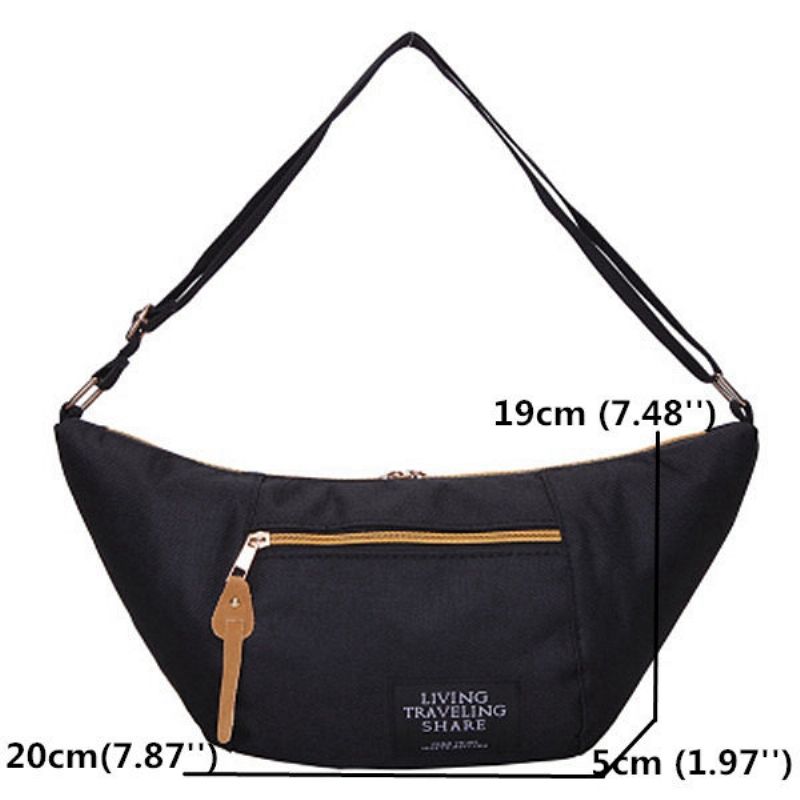 Menn Og Kvinner Fritid Crossbody Bag Multifunksjon Fanny Bag Hobos Bag