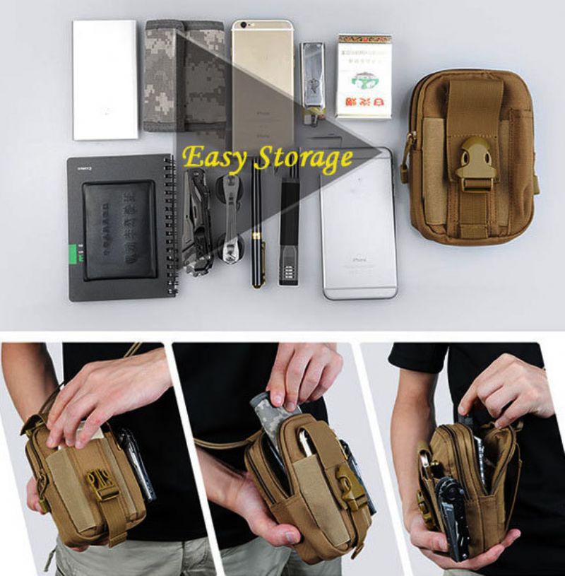 Menn Tactical Bags Outdoor Sports Bag Cash Wallet Phone Bag