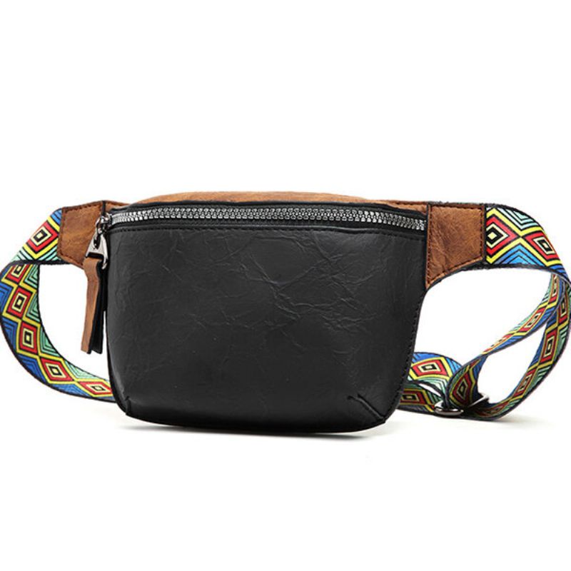 Menn Telefon Veske Etnisk Stropp Hip-hop Bryst Crossbody Bag