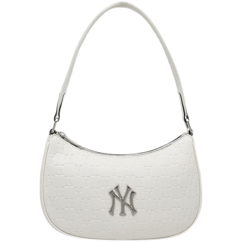 Mlb Underarmsveske Sommer High-end Feeling Nisje White Crescent Bag Skulder Håndveske Liten Veske