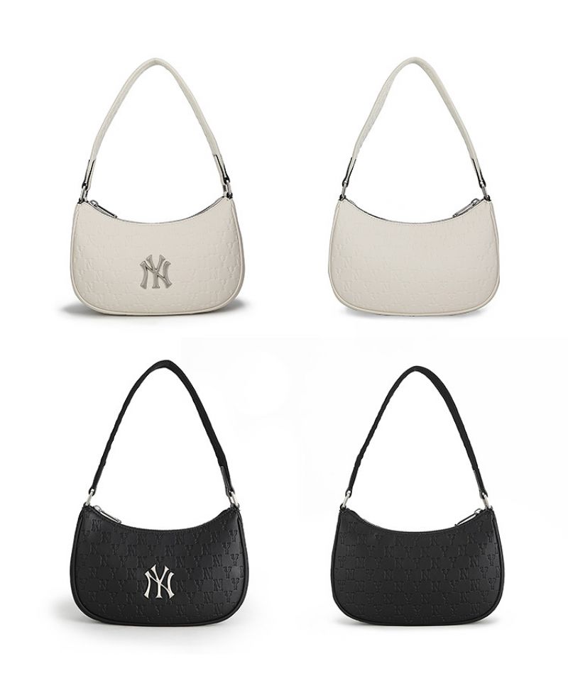 Mlb Underarmsveske Sommer High-end Feeling Nisje White Crescent Bag Skulder Håndveske Liten Veske