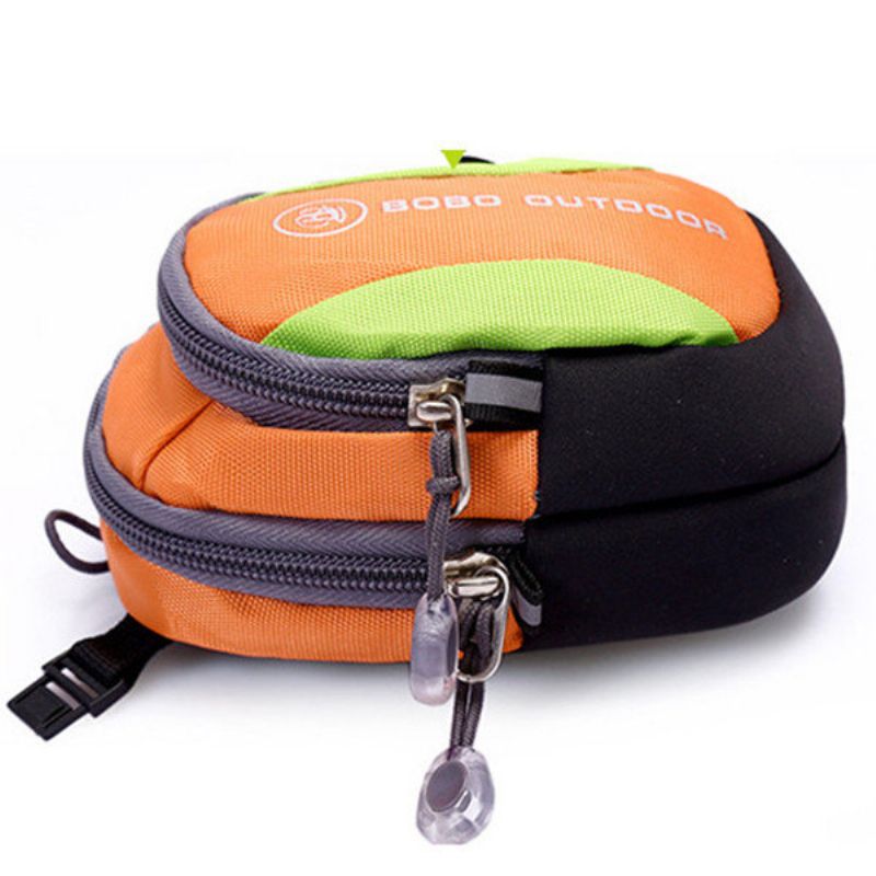 Multifunksjonell Menn Dame Crossbody Bag Nylon Vanntett Running Arm Bag