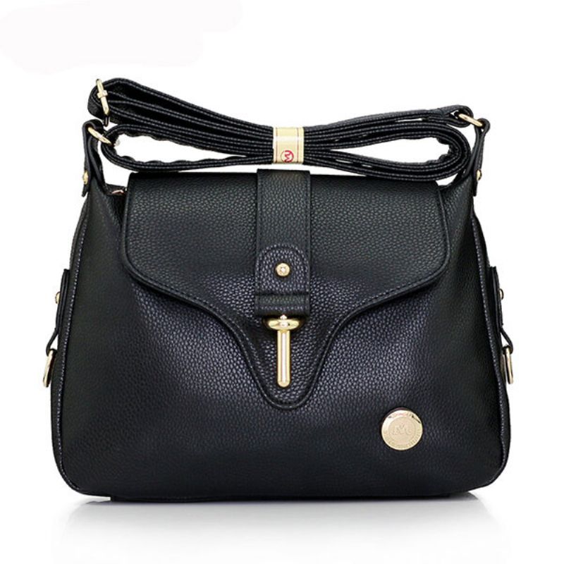 Myston Kvinner Casual Zipper Crossbody Bag Elegant Skulderveske For