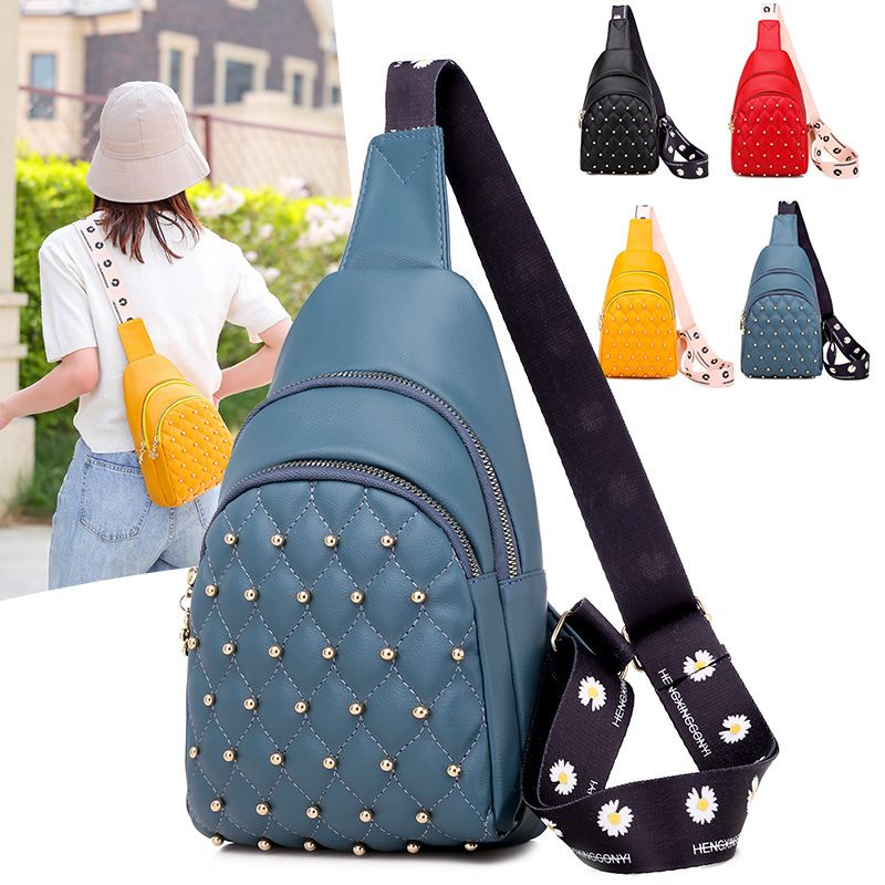 Ny Brystveske For Kvinner Mote Trendy Myk Pu Koreansk Versjon 2023 珋nail Skulder Messenger Bag Vill Utendørs Fritidsryggsekk