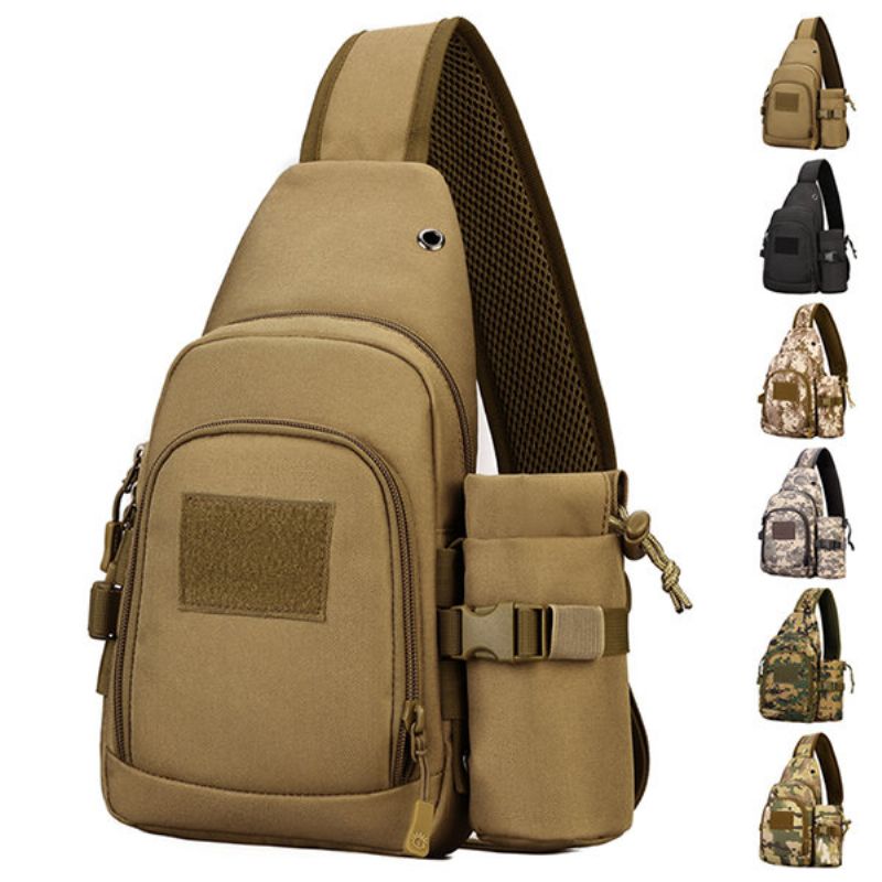 Nylon Casual Travel Tactical Army Camouflage Riding Bag Sling Bag Gym Bag Crossbody Bag For Menn