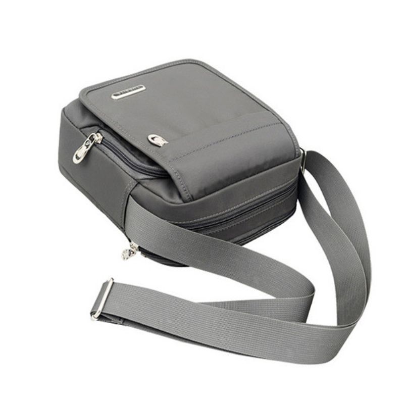 Nylon Casual Vanntett Skulderveske Crossbody Bag