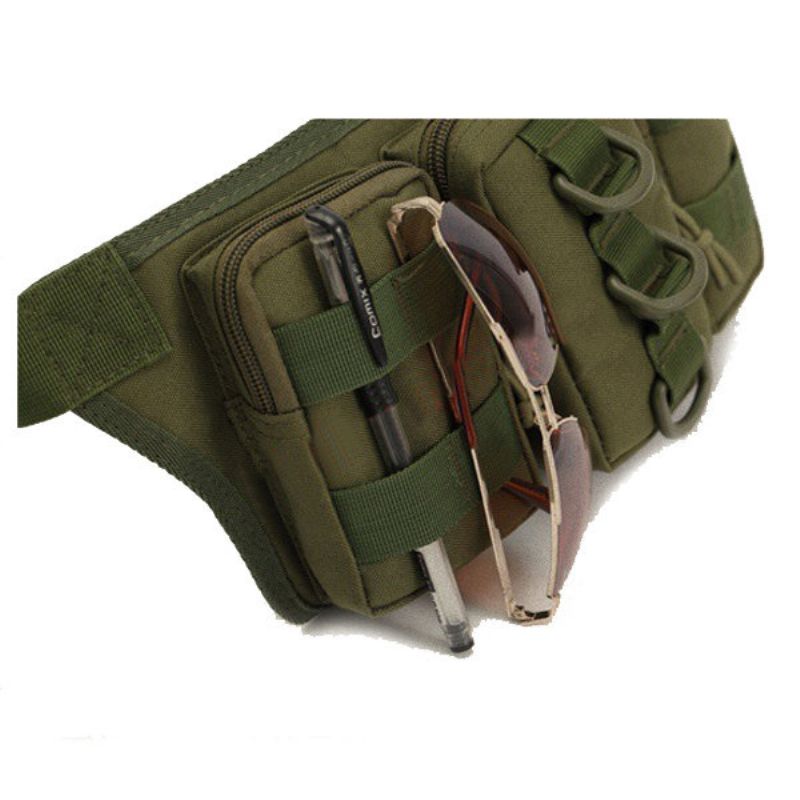 Nylon Outdoor Sport Camouflage Midjeveske Multifunksjonell Sykkelreise For Herre