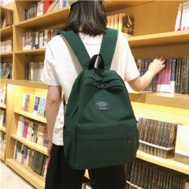 Nylon Ryggsekk Kvinne New Wild Fashion Enkel High Junior School Student Bag Dame Campus Backpack