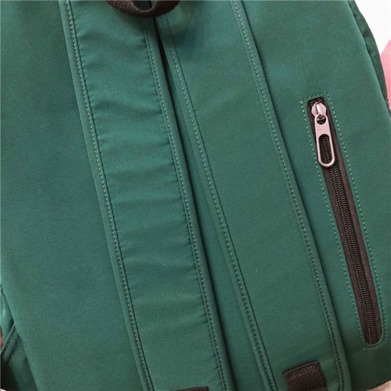 Nylon Ryggsekk Kvinne New Wild Fashion Enkel High Junior School Student Bag Dame Campus Backpack