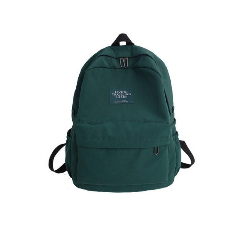 Nylon Ryggsekk Kvinne New Wild Fashion Enkel High Junior School Student Bag Dame Campus Backpack