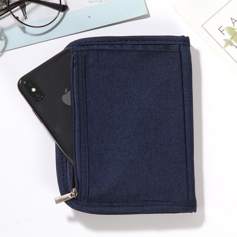 Oxford Cloth Card Holder Minimalistisk Kort Reisebillett Kontant Lommebokkort Separat Passpakke