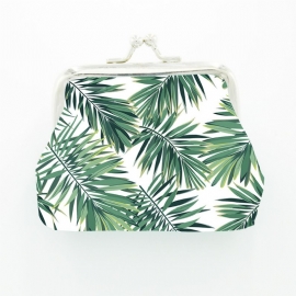 Palm Leaf Coconut Monstera Tropical Europeisk Og Amerikansk Ins-stil Trykt Myntveske