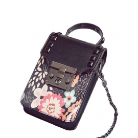 Personality Rivet Mobiltelefon Skulderveske All Match Mini Slanting Bag For Dating Shopping Daily Fahsion Bag