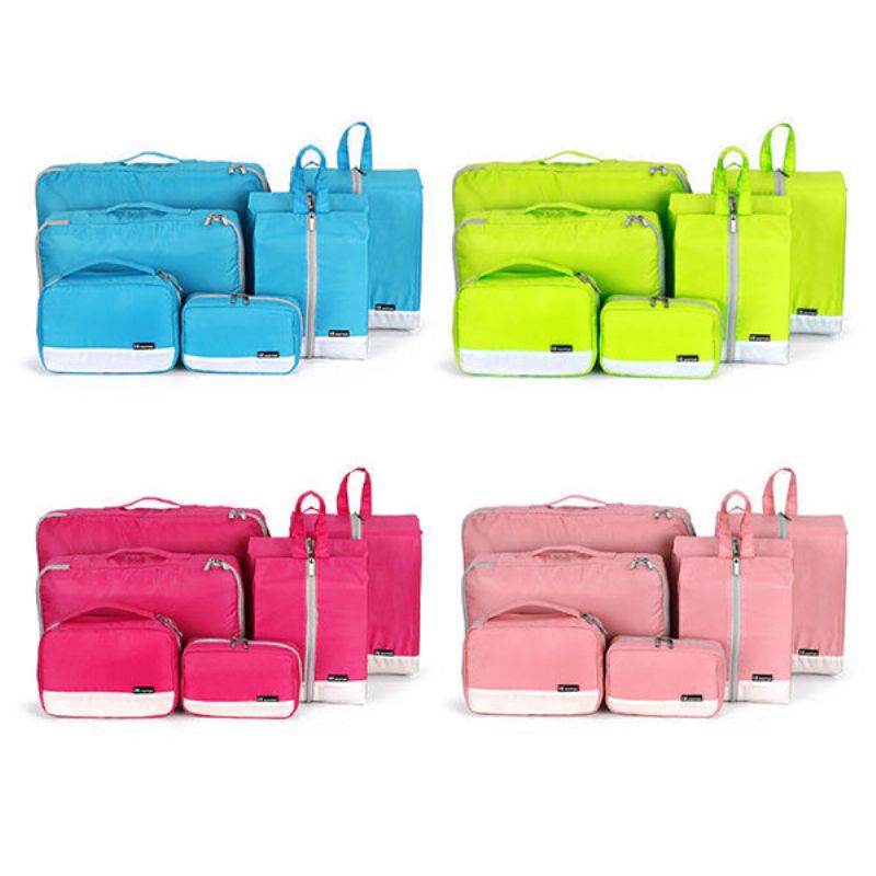 Polyester Hjem 7-delt Duffel Bag Reise Digital Oppbevaringsveske Kvinner Menn