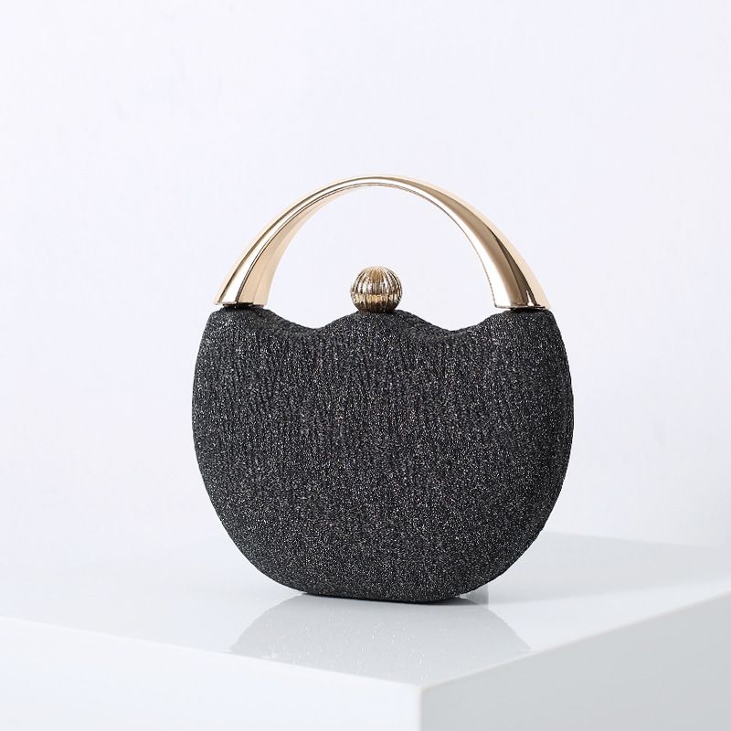 Retro Glitter Bærbar Bankett Bag Mote Arc Middagsveske Bryllupsveske Party Perlepose Evening Bag