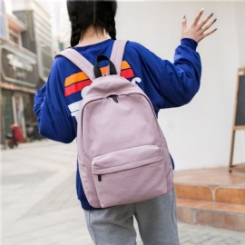 Ryggsekk Dame Tide College Wind Canvas Middle School Student Bag Herre Casual Waterproof Travel Backpack Bag