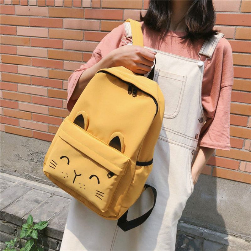 Ryggsekk Kvinne New Bag High School College Ins Ancient Sense Campus Wild Waterproof Backpack