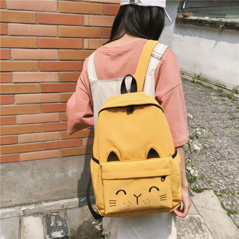 Ryggsekk Kvinne New Bag High School College Ins Ancient Sense Campus Wild Waterproof Backpack