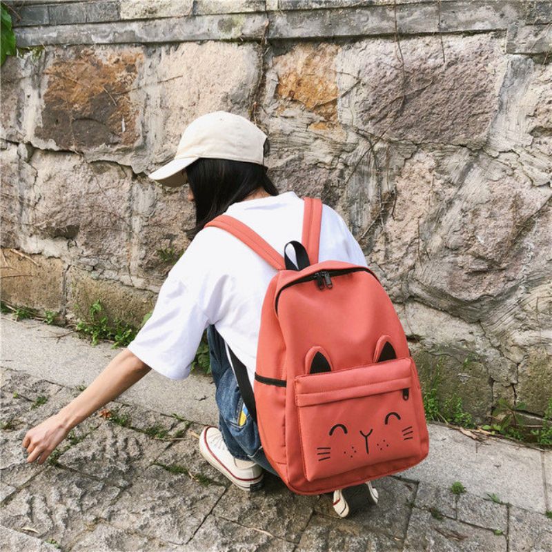 Ryggsekk Kvinne New Bag High School College Ins Ancient Sense Campus Wild Waterproof Backpack