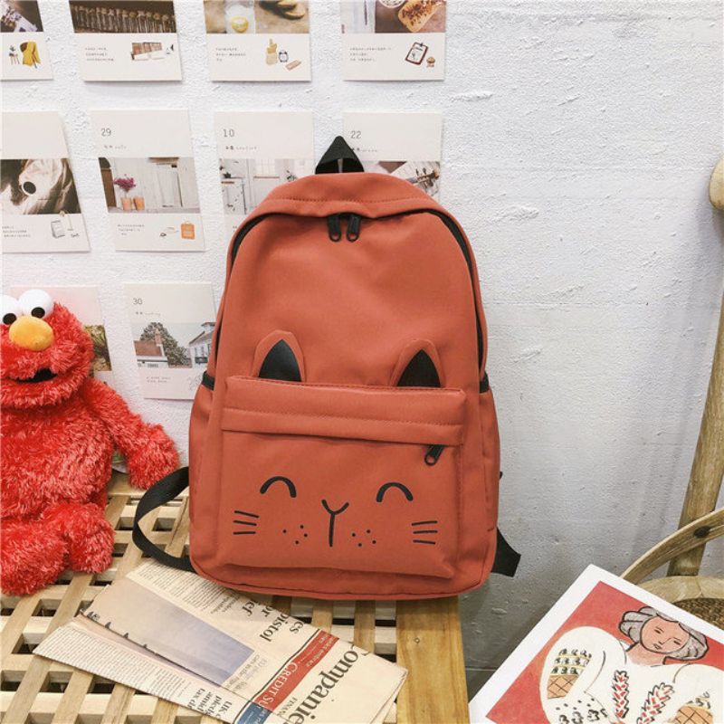 Ryggsekk Kvinne New Bag High School College Ins Ancient Sense Campus Wild Waterproof Backpack