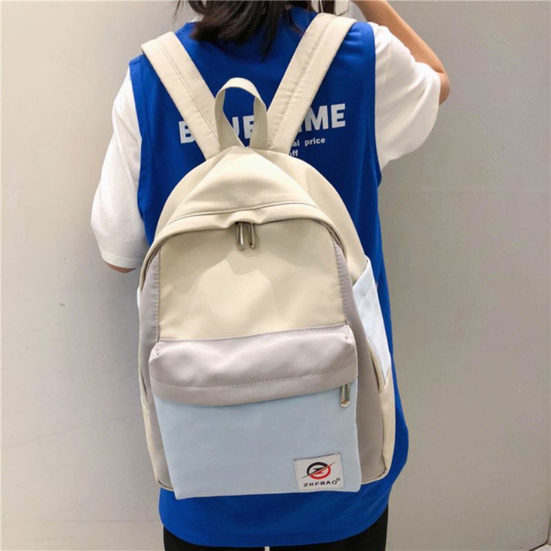 Ryggsekk Kvinne New Fashion Ins Wind Bag High School College Girl Liten Frisk