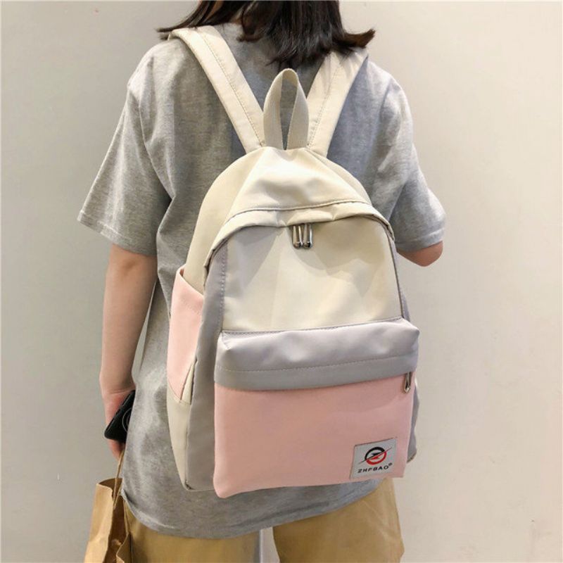 Ryggsekk Kvinne New Fashion Ins Wind Bag High School College Girl Liten Frisk