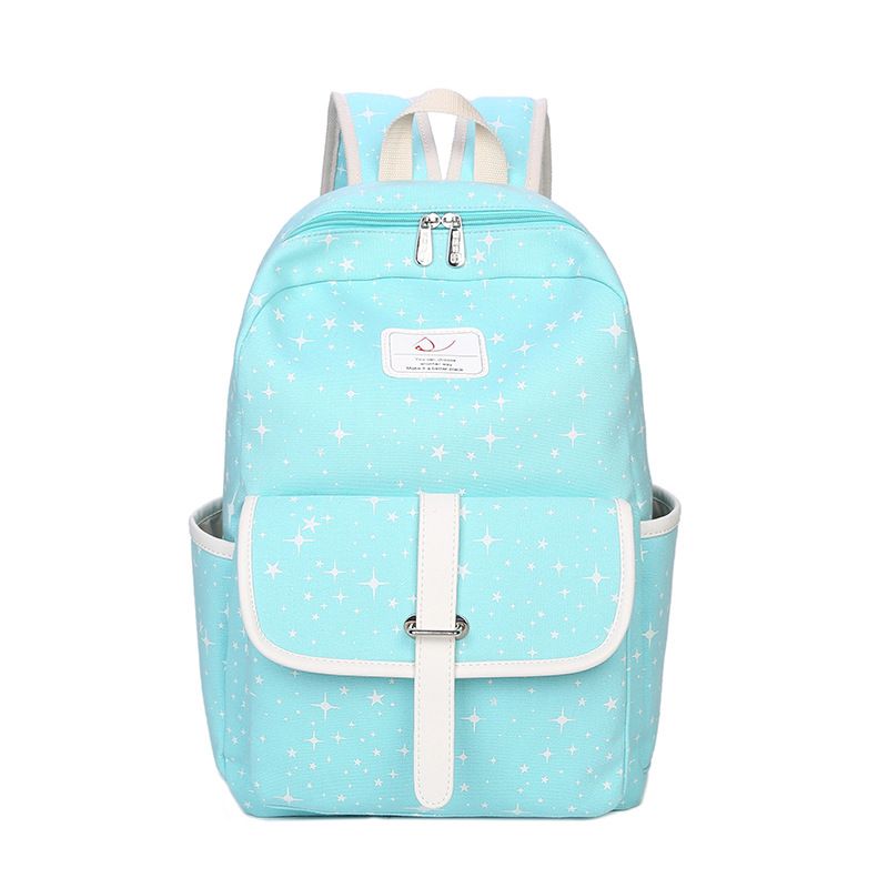 Ryggsekk Middle School Student Casual Print College Wind Travel Bag