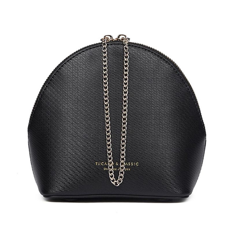 Shell Shape Skulderveske Trendy Enkel Stil Kvinner Crossbody Bag Med Skulderkjede 2023 Ny