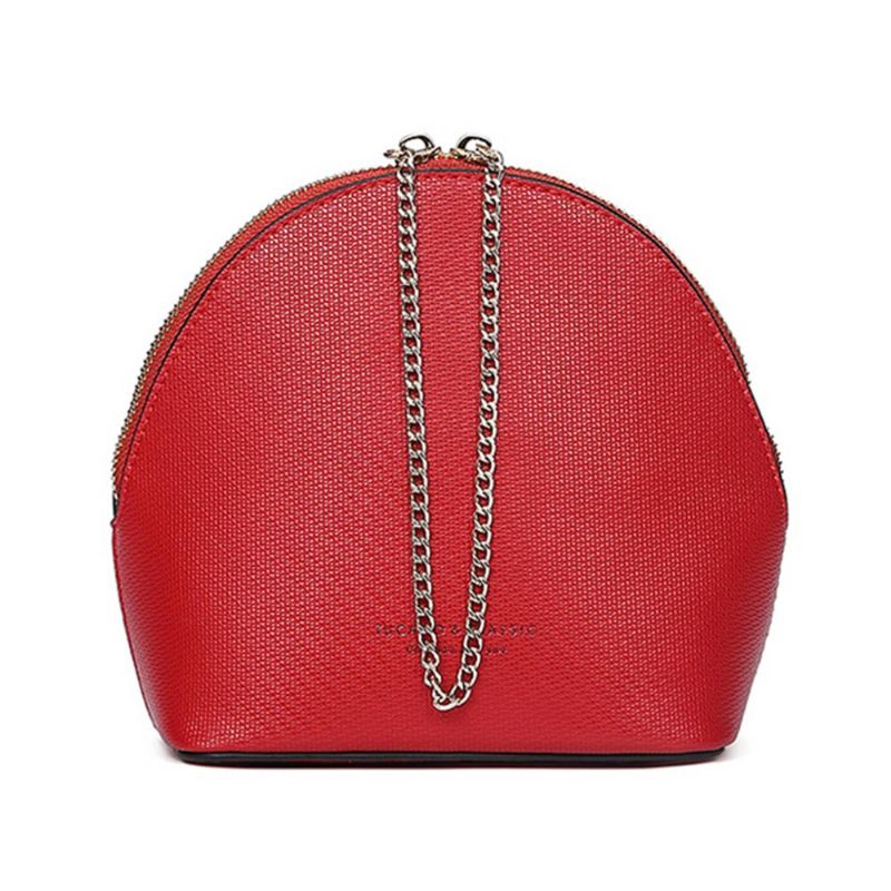 Shell Shape Skulderveske Trendy Enkel Stil Kvinner Crossbody Bag Med Skulderkjede 2023 Ny