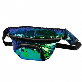 Shiny Neon Fanny Pack For Kvinner Mote Midjeveske For Rave Festival Party Trip