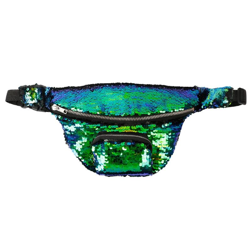 Shiny Neon Fanny Pack For Kvinner Mote Midjeveske For Rave Festival Party Trip