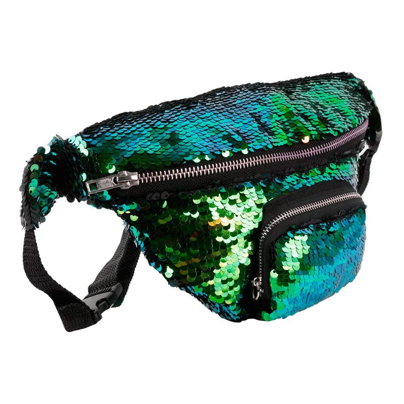 Shiny Neon Fanny Pack For Kvinner Mote Midjeveske For Rave Festival Party Trip